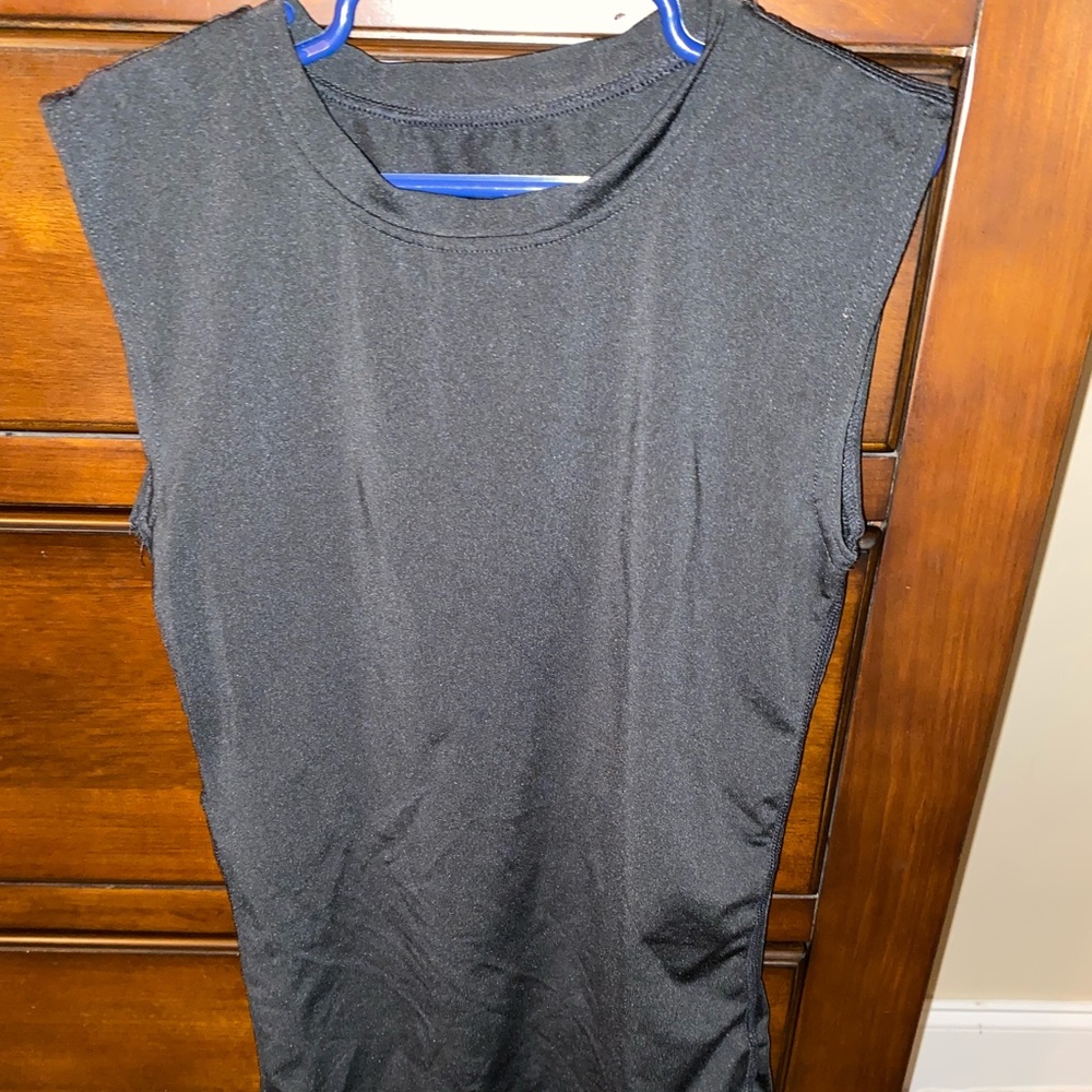 Boys sleeveless compression shirt